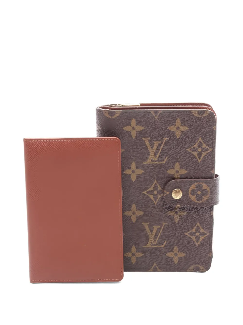 LOUIS VUITTON Pre-owned Monogram Zip Bi-fold Wallet In Brown