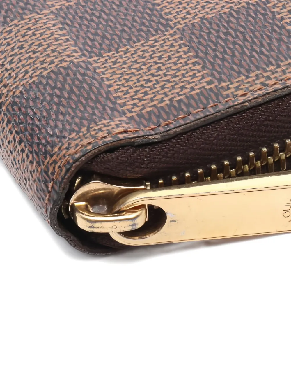 LOUIS VUITTON Pre-owned 2021s Damier Ebene Zippy Wallet In Brown
