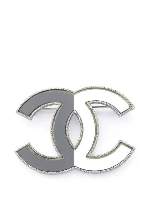 CHANEL Pre-Owned 1986-1988 interlocking-CC brooch