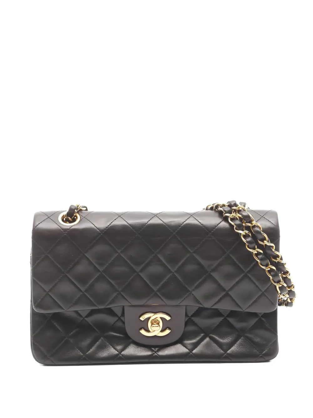 CHANEL Pre-Owned 1991-1994 Matelasse flap chain crossbody bag - ブラック CHANEL Pre-Owned 1991-1994 Matelasse flap chain crossbody bag - ブラック