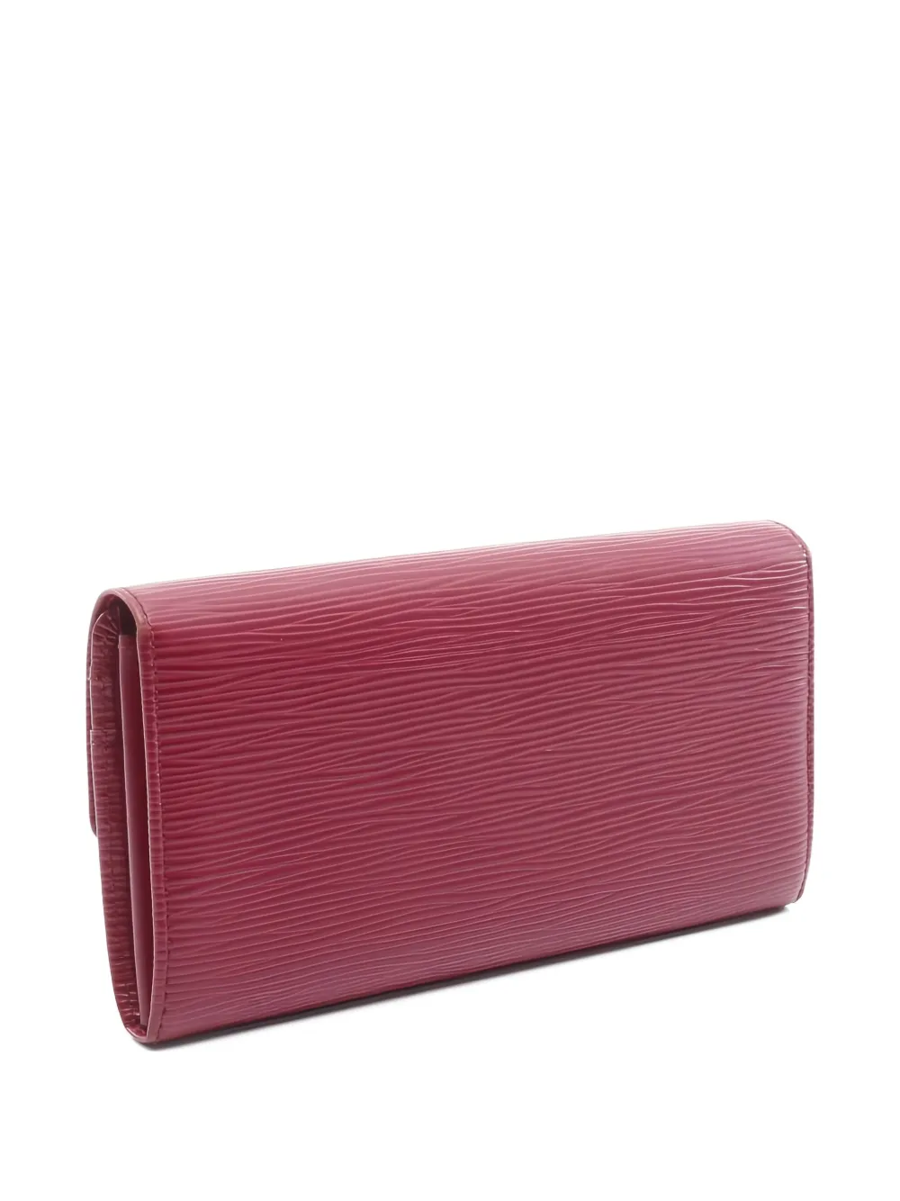 Pre-owned Louis Vuitton 2012 Sara Épi-leather Wallet In Pink