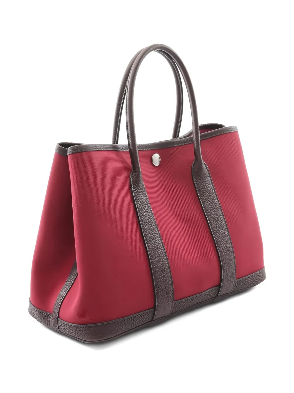 Pre-owned Hermes 2021 Garden Party Tpm Tote Bag In Red