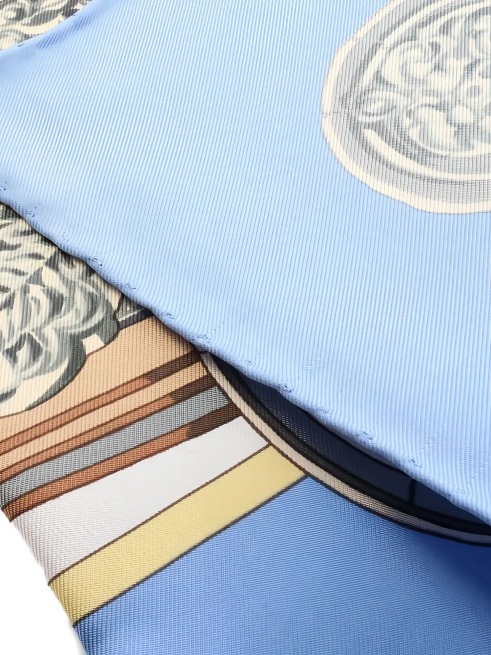 Pre-owned Hermes 2010s 90 Sanssoucy Scarf In Blue