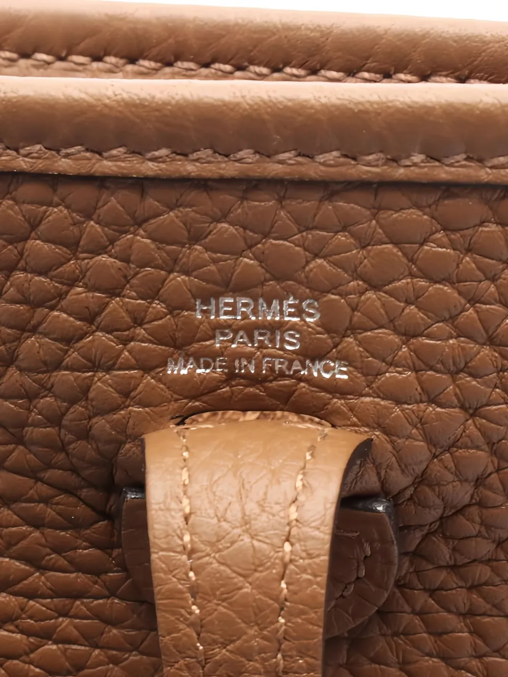 Pre-owned Hermes 2025 Evelyn Tpm Perforated Shoulder Bag In Brown