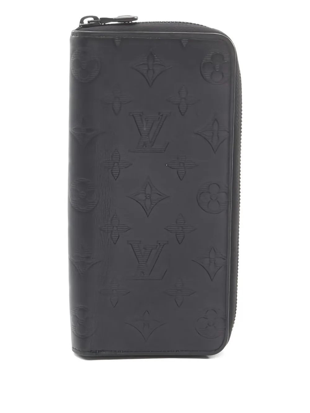 Louis Vuitton Pre-Owned 2020 monogram shadow zip wallet - ブラック Louis Vuitton Pre-Owned 2020 monogram shadow zip wallet - ブラック