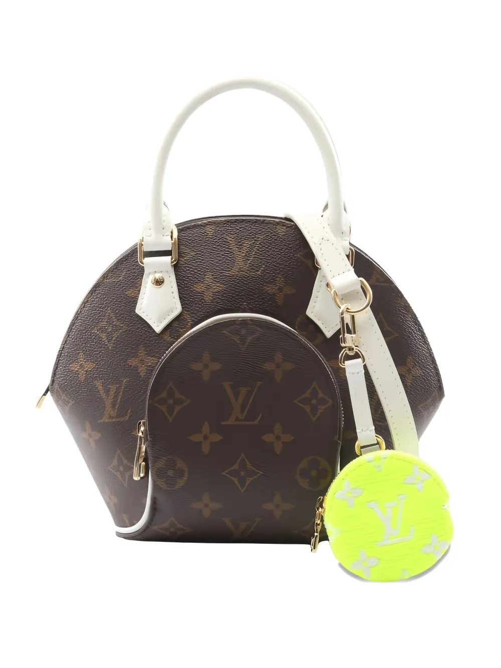 Louis Vuitton Pre-Owned 2010s Ellipse BB LV Match tote bag - ブラウン Louis Vuitton Pre-Owned 2010s Ellipse BB LV Match tote bag - ブラウン