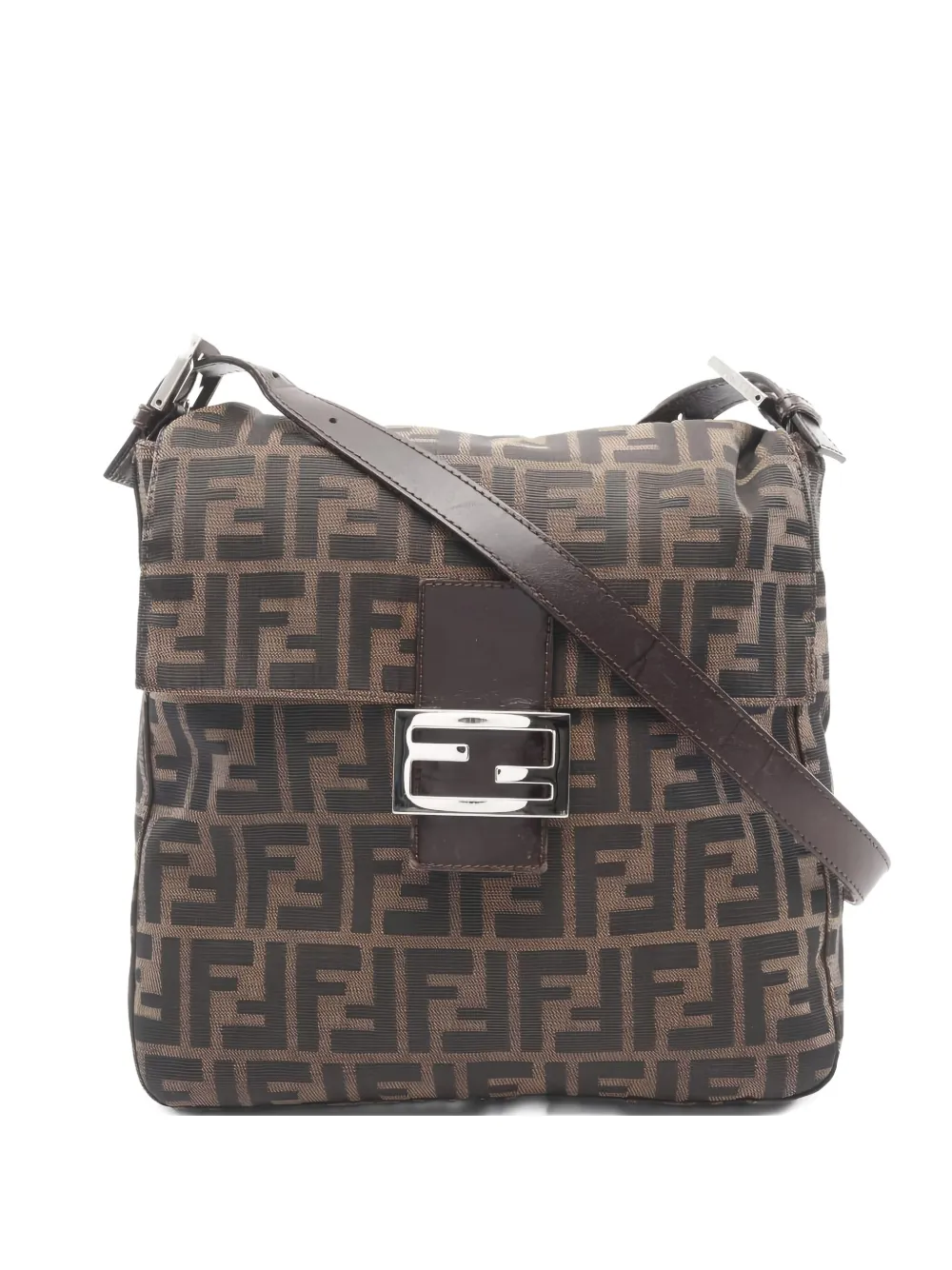 Fendi Pre-Owned 2000s Zucca canvas shoulder bag - ブラウン Fendi Pre-Owned 2000s Zucca canvas shoulder bag - ブラウン