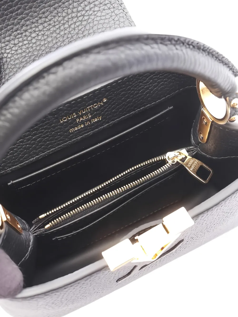 LOUIS VUITTON Pre-owned 2021s Capucines Mini Tote Bag In Black