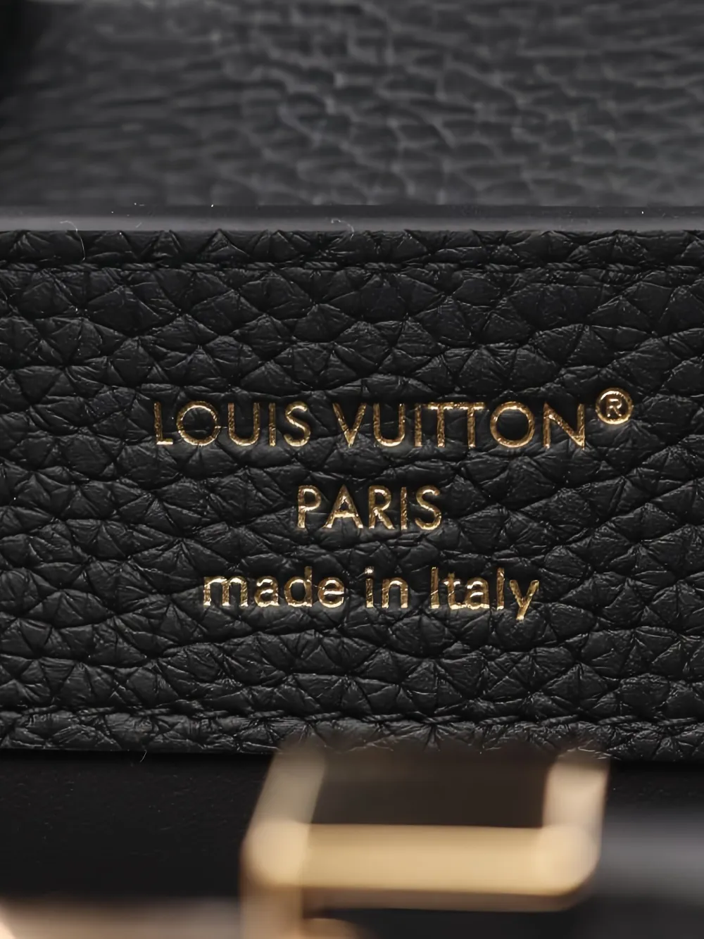 LOUIS VUITTON Pre-owned 2021s Capucines Mini Tote Bag In Black