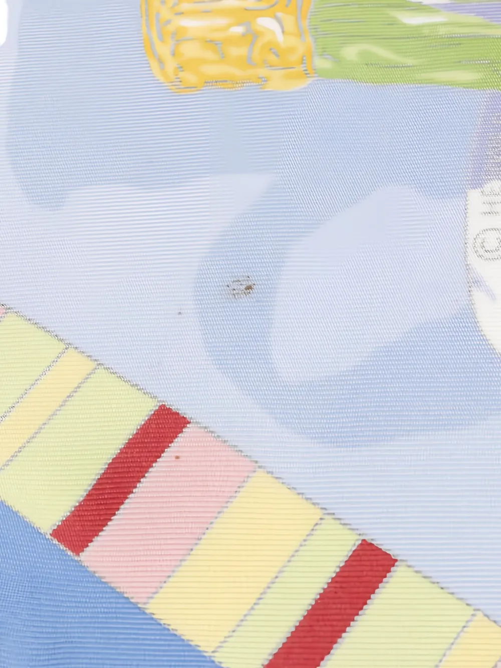 Pre-owned Hermes 2010s 90 Prieres Au Vent Scarf In Blue