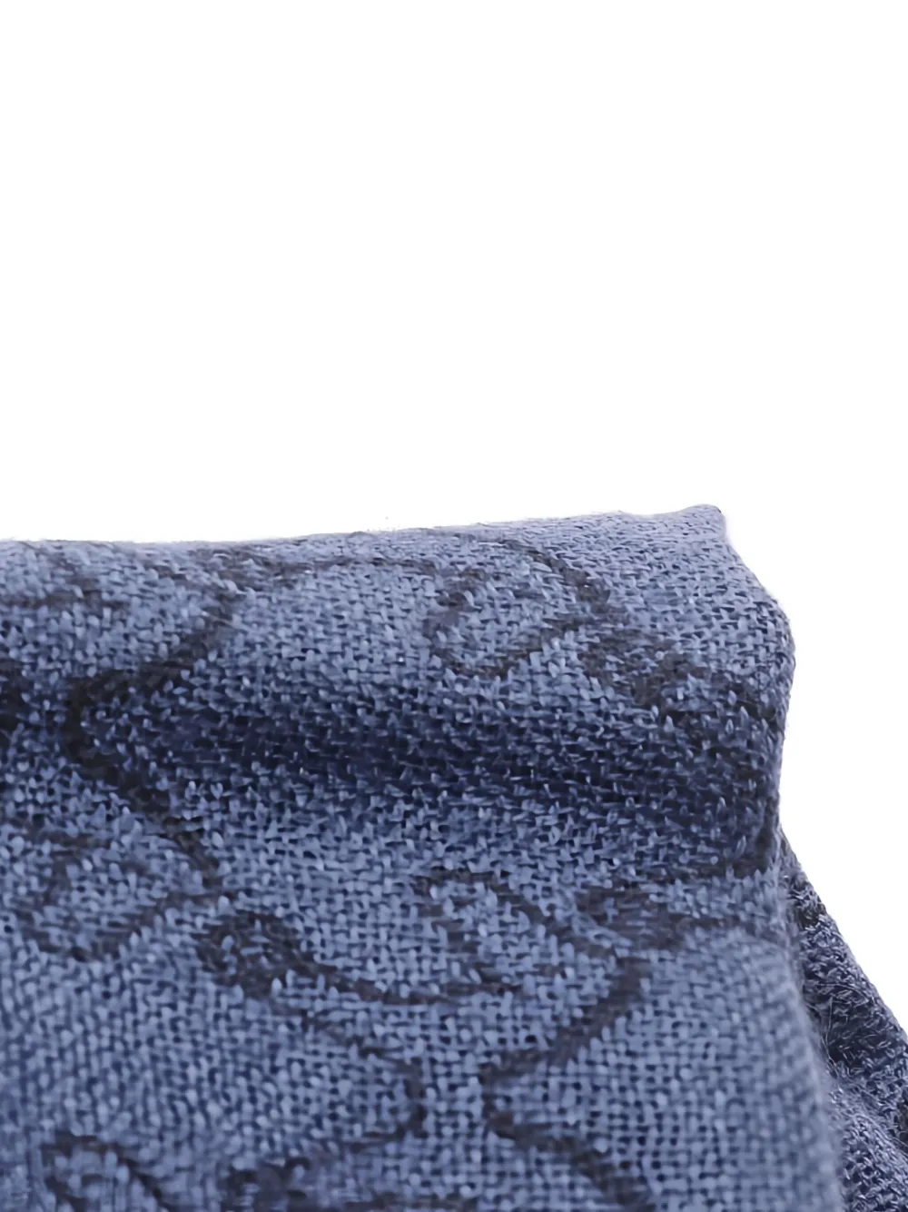 Pre-owned Hermes 2020s Tisse Indian Horse-print Scarf In Blue