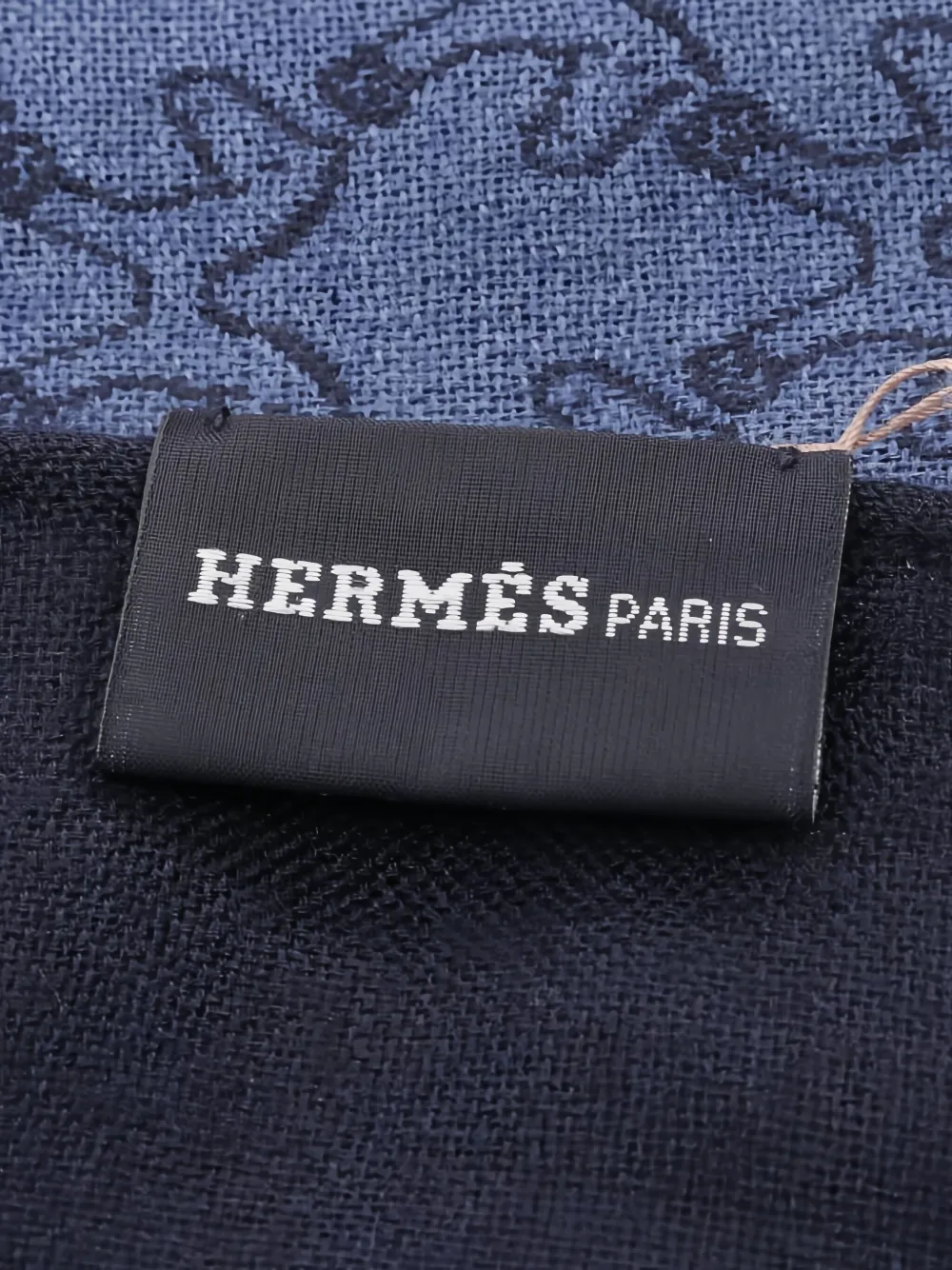 Pre-owned Hermes 2020s Tisse Indian Horse-print Scarf In Blue