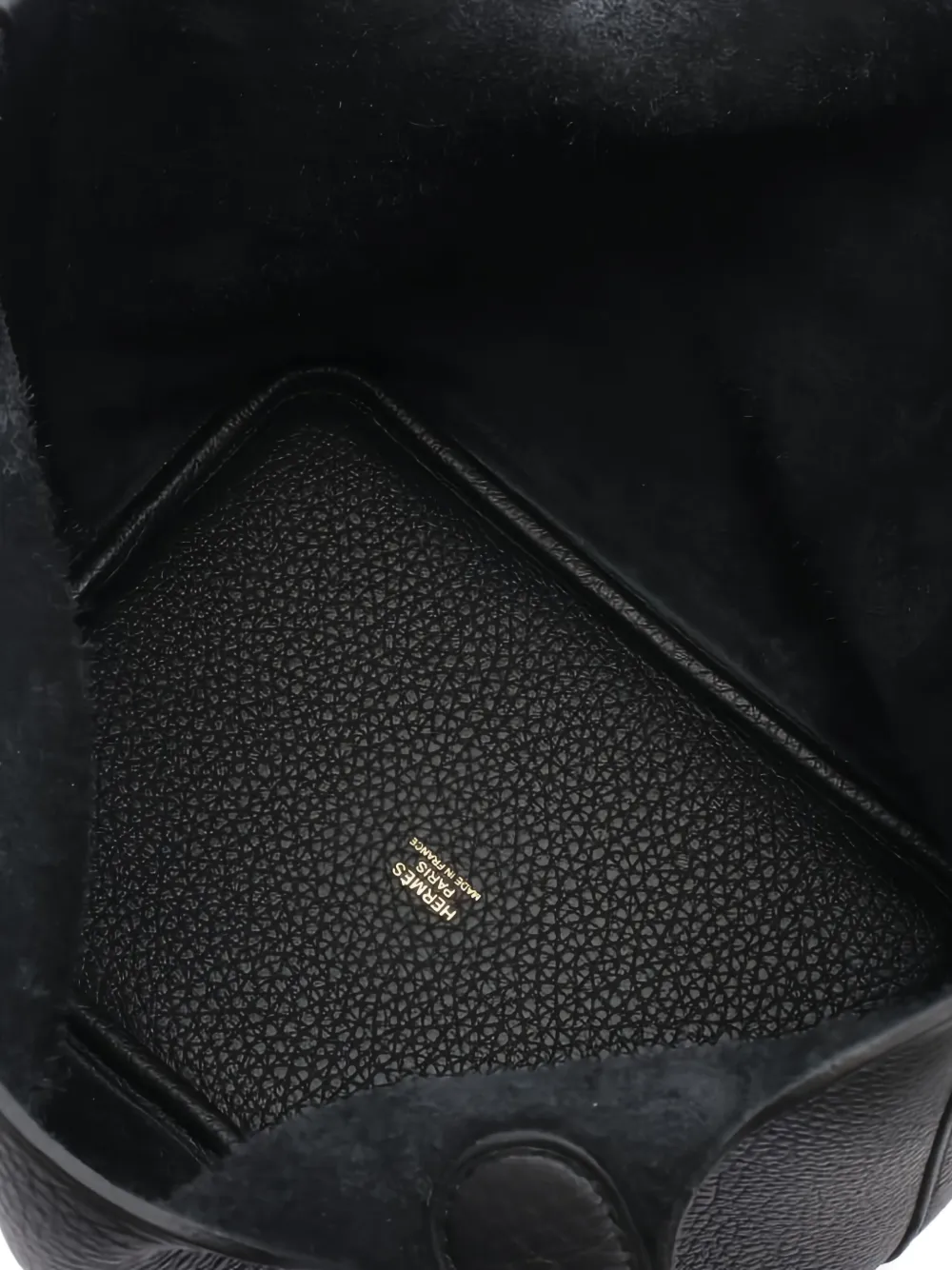 HERMES Pre-owned 2025 Picotan Lock Pm Leather Tote Bag In Black