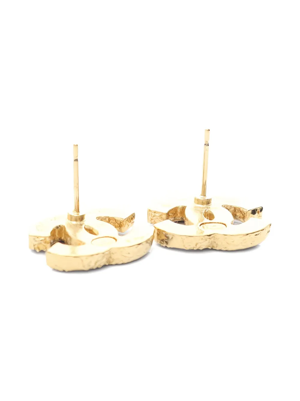 CHANEL Pre-owned 1986~1988 Coco Mark Earrings In Black