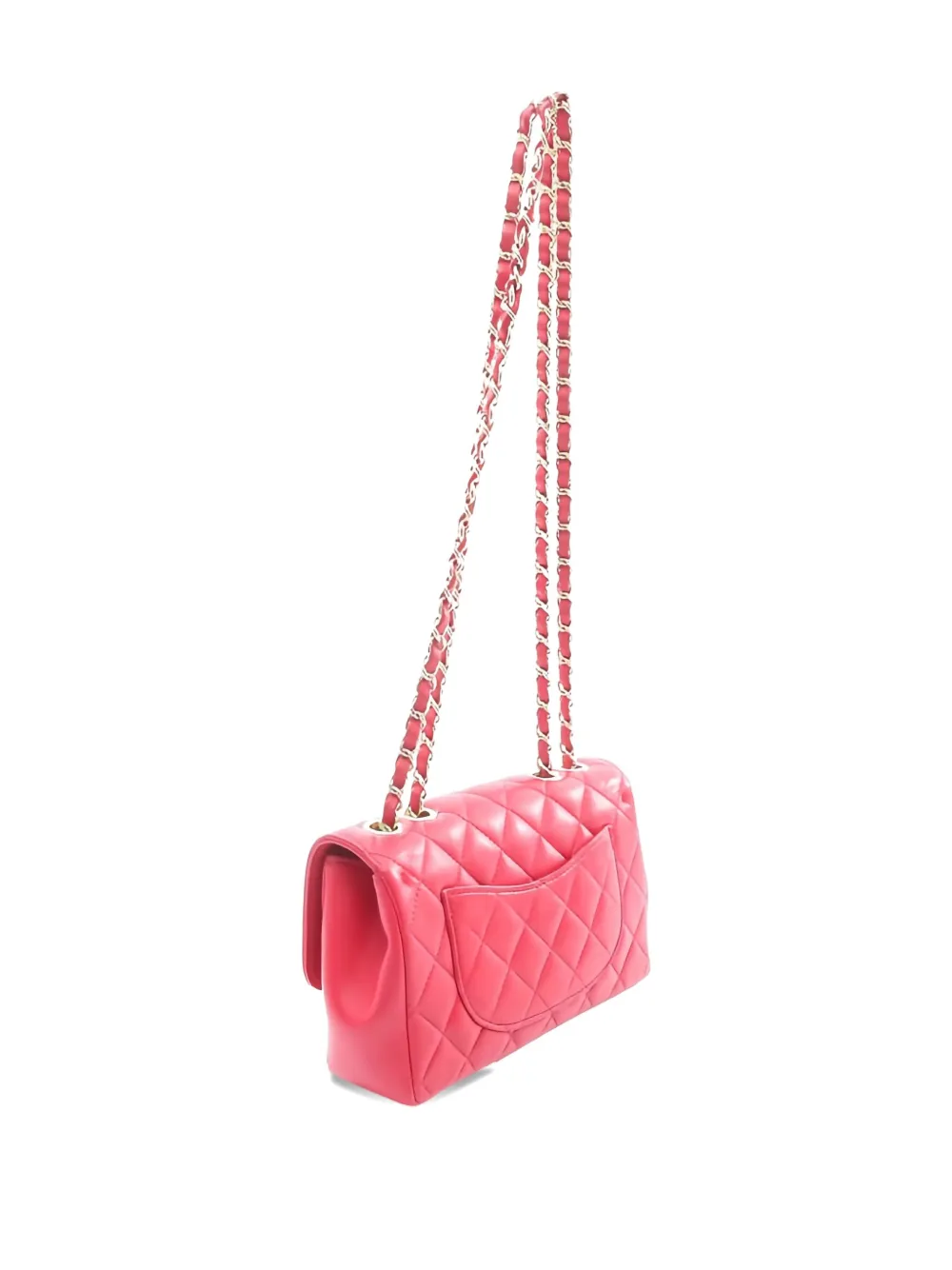 CHANEL Pre-owned 2016~2017 Chain Quilted Cross Body Bag In Pink