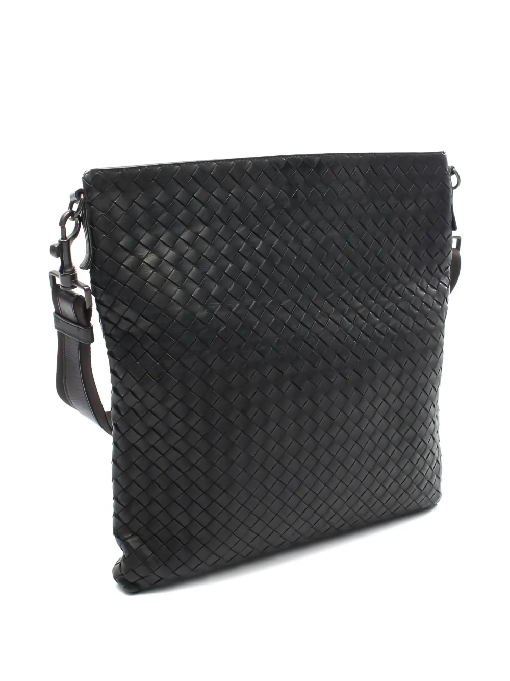 Bottega Veneta Pre-Owned 2000s Intrecciato leather shoulder bag - Zwart