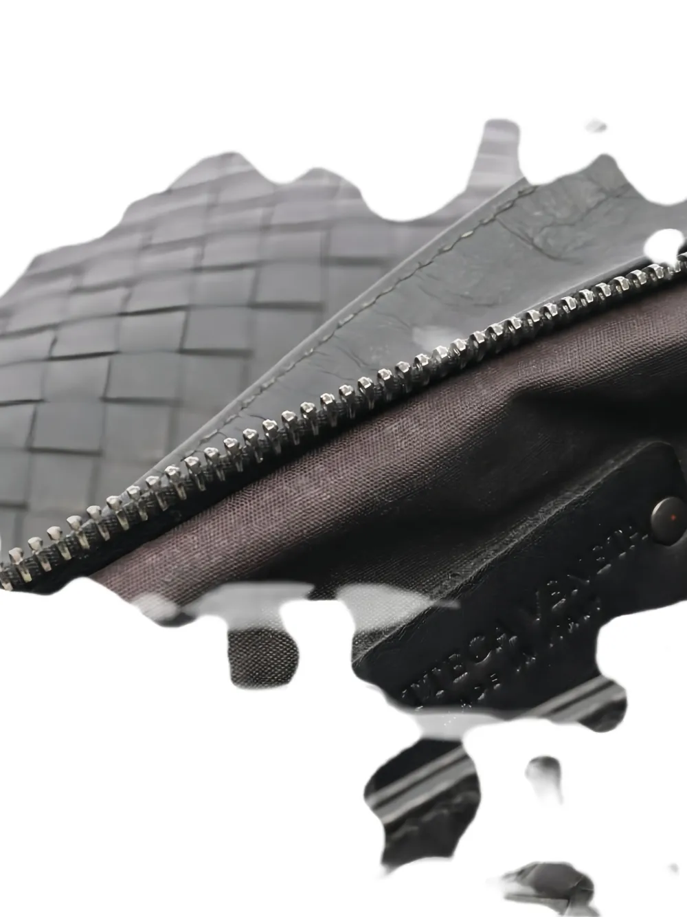 Pre-owned Bottega Veneta 2000s Intrecciato Leather Shoulder Bag In Black