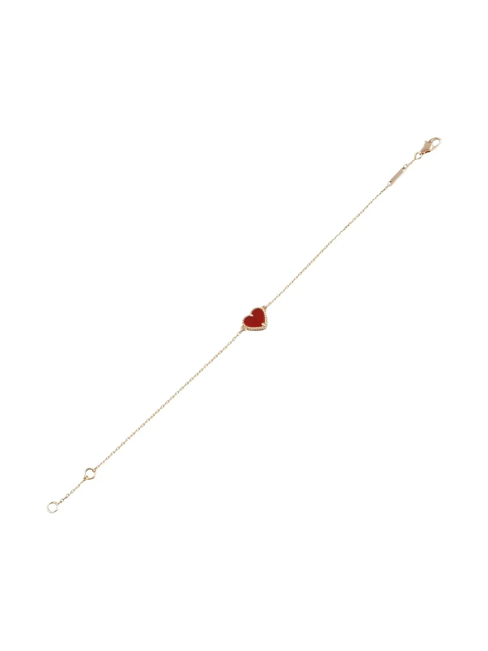 Pre-owned Van Cleef & Arpels 2010s 18k Rose Gold Carnelian Bracelet