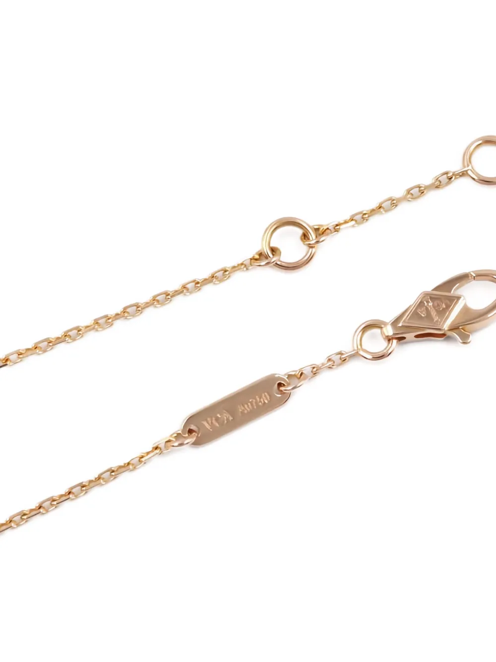 Pre-owned Van Cleef & Arpels 2010s 18k Rose Gold Carnelian Bracelet