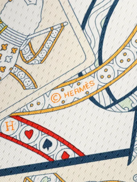 Hermès Pre-Owned Foulard Dame De Coeur in seta anni 2020