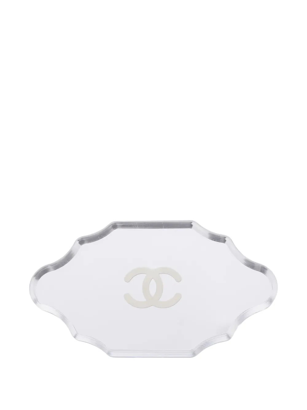 CHANEL Pre-Owned 1986~1988 Coco Mark mirror brooch - シルバートーン