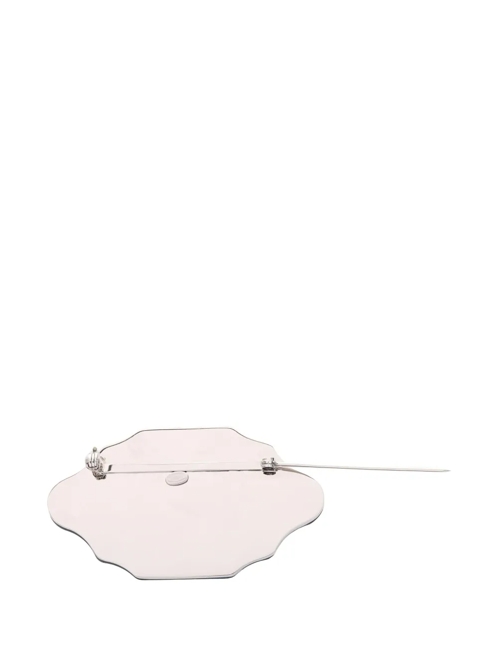 CHANEL Pre-owned 1986~1988 Coco Mark Mirror Brooch In Silver