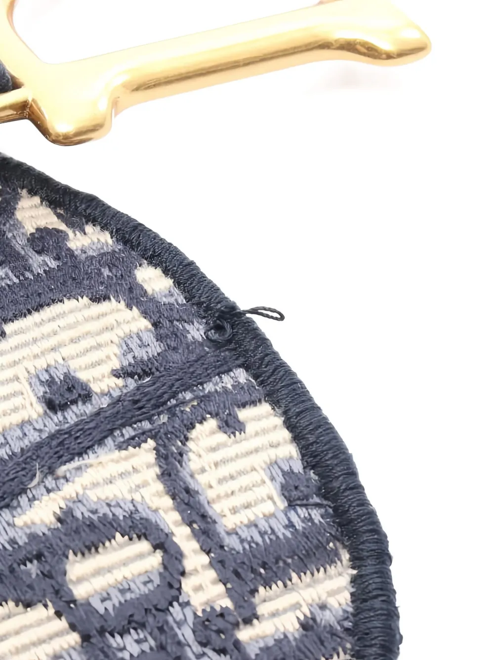 Pre-owned Dior 2010s Saddle Belt Bag In Blue