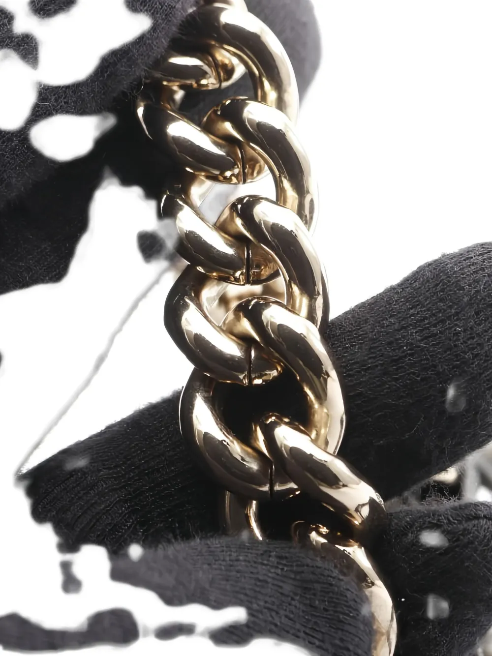 Pre-owned Chanel 2019 Small Boy Pearl-chain Shoulder Bag In Black