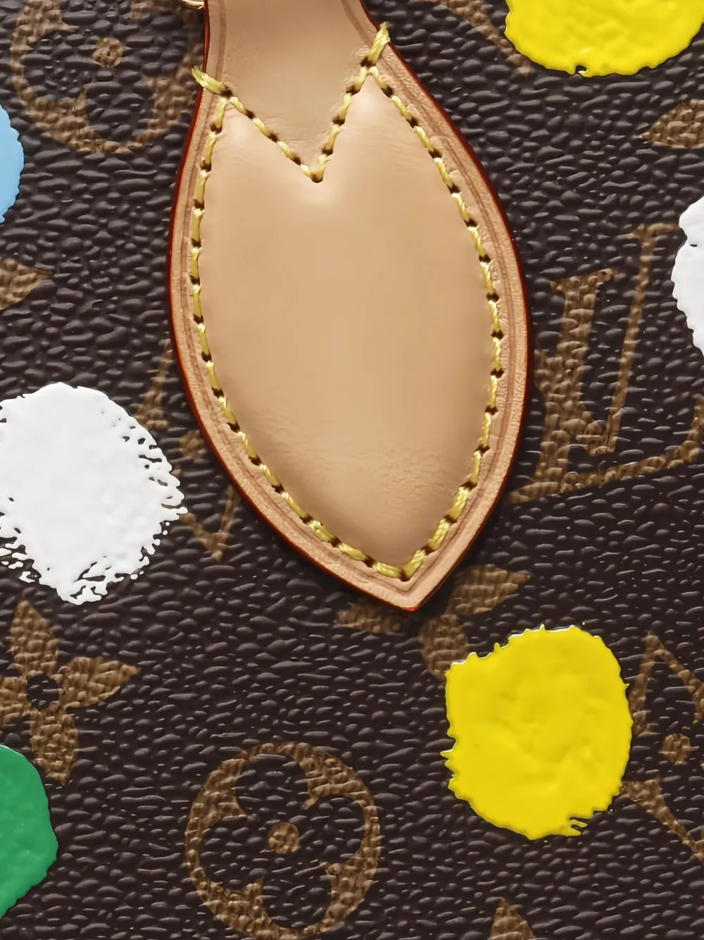 Pre-owned Louis Vuitton X Yayoi Kusama 2010s On-the-go Pm Polka Dot Tote Bag In Brown