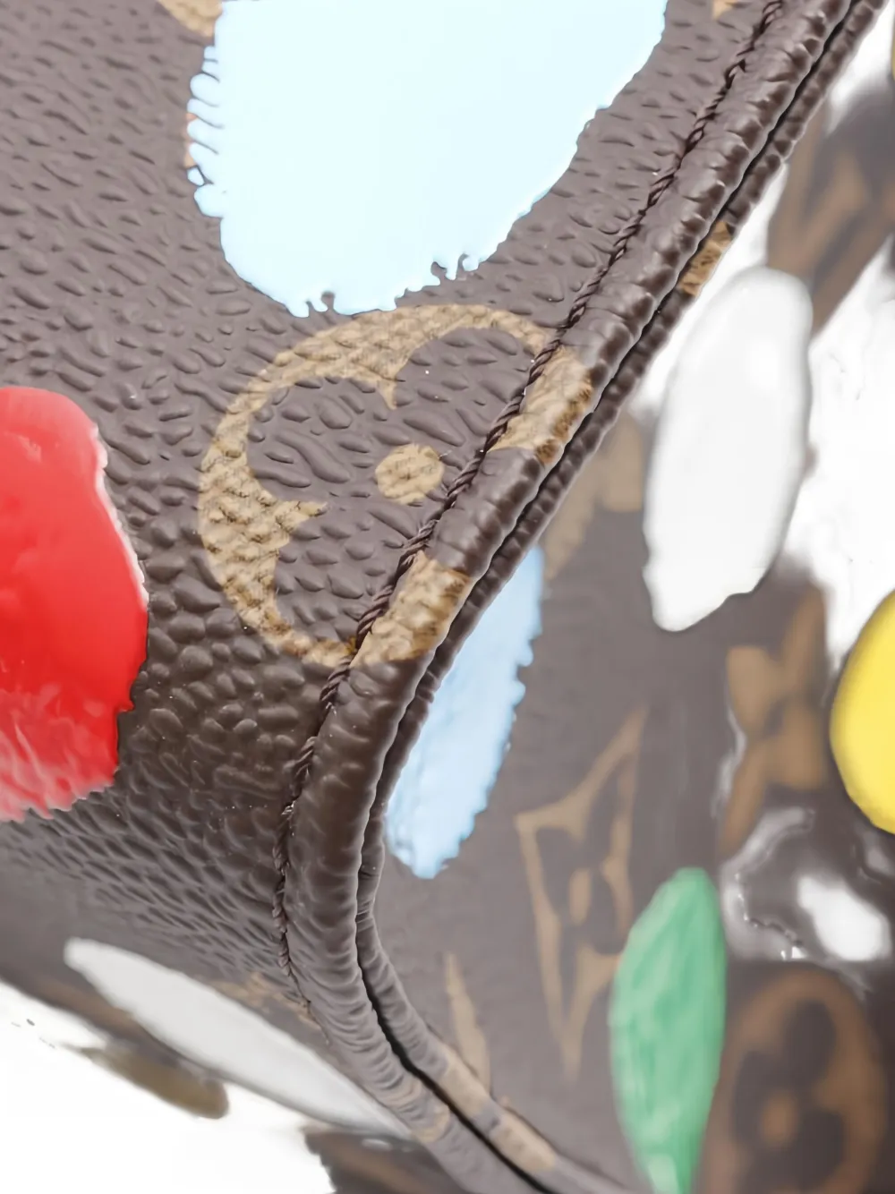 Pre-owned Louis Vuitton X Yayoi Kusama 2010s On-the-go Pm Polka Dot Tote Bag In Brown