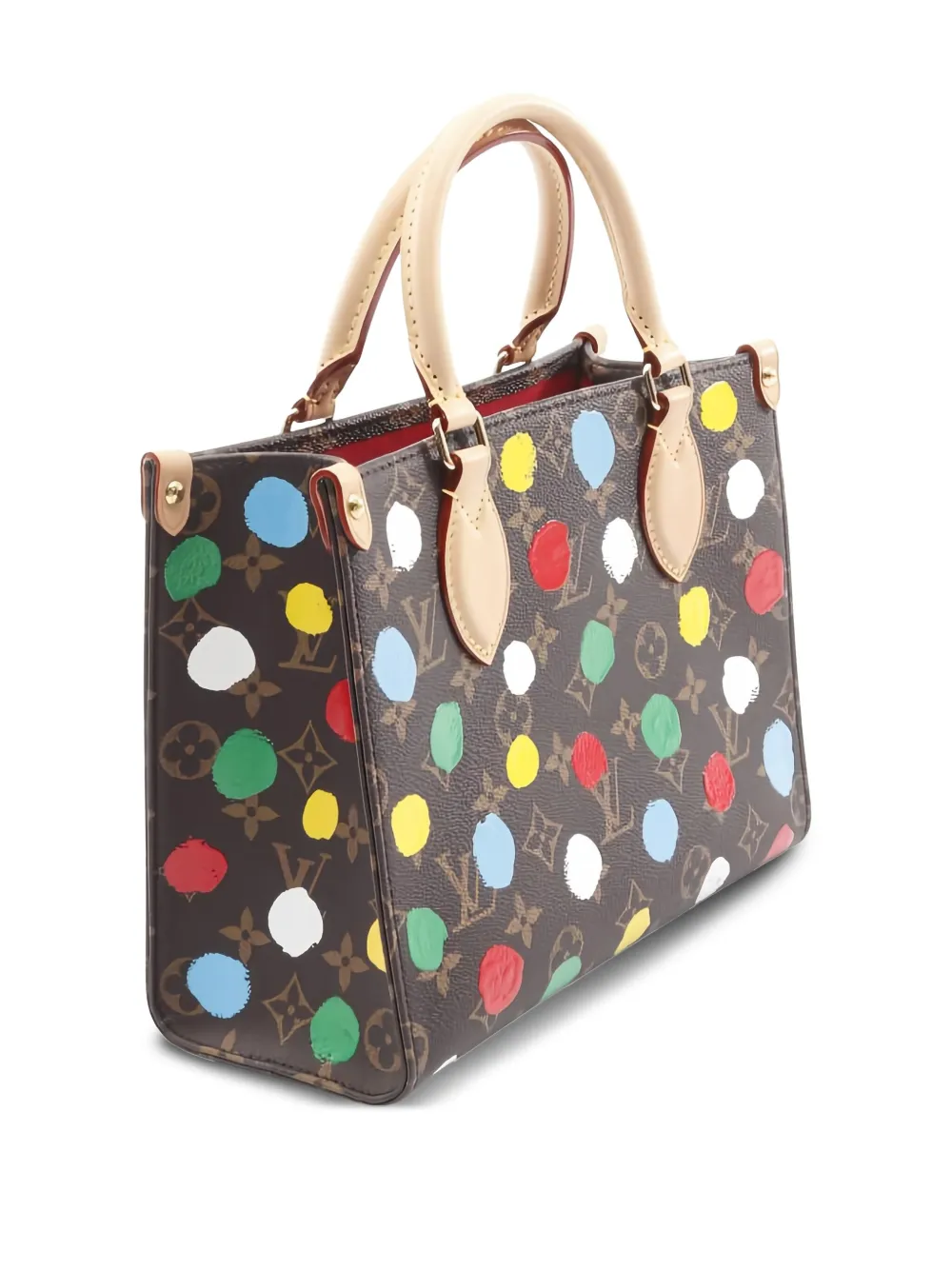 Louis Vuitton Pre-Owned x yayoi kusama 2010s  On-the-Go PM polka dot tote bag | Pre-Owned | Image 2