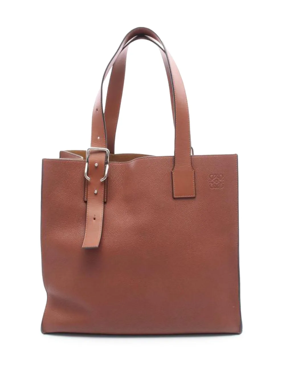 Loewe Pre-Owned 2010s Buckle zip tote bag | Brown | Image 1