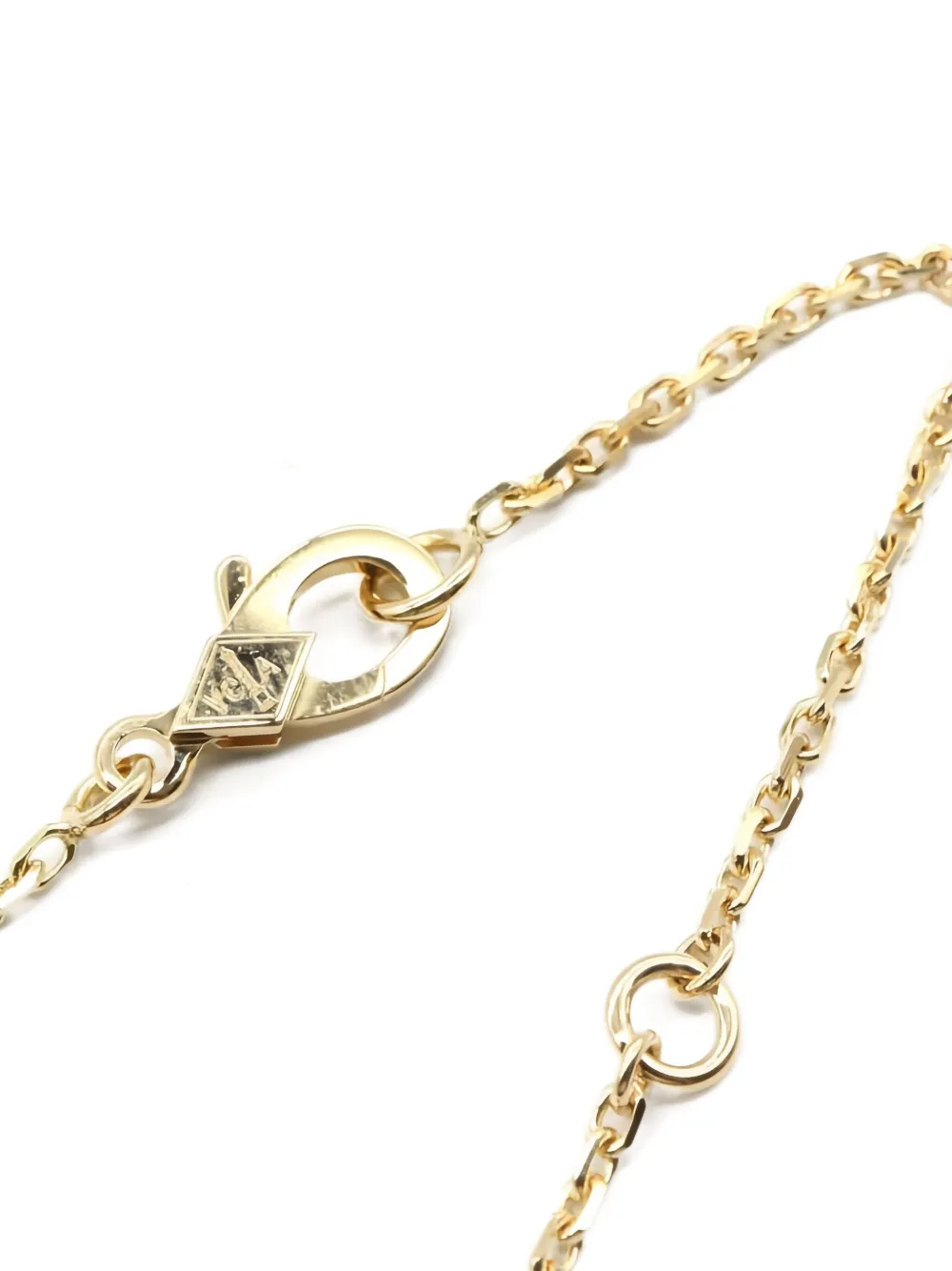 VAN CLEEF & ARPELS Pre-owned 2010s 18k Yellow Gold Alhambra Diamond Necklace