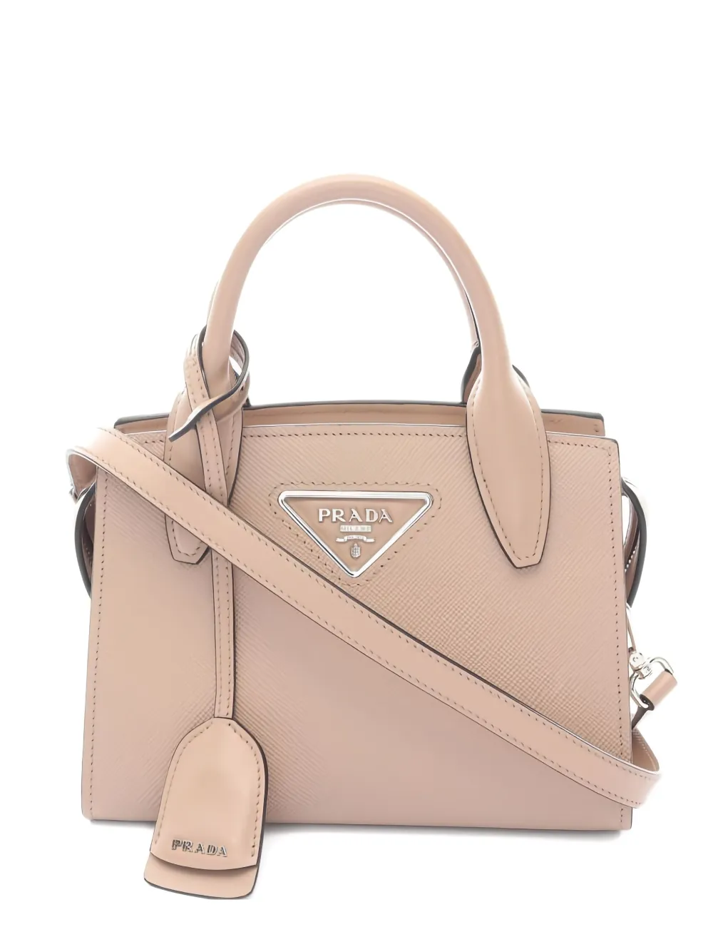 Prada Pre-Owned 2010s leather tote bag - ニュートラル Prada Pre-Owned 2010s leather tote bag - ニュートラル