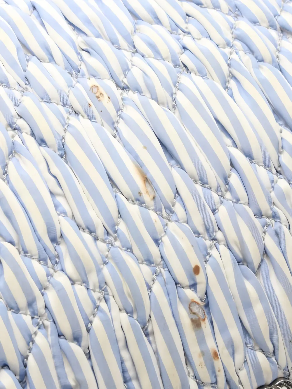 MIU MIU Pre-owned 2000s Club Matelassé Clutch Bag In Blue