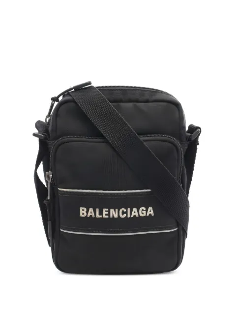 Balenciaga Pre-Owned شنطة ماسنجر بطبعة شعار من عقد الألفينيات