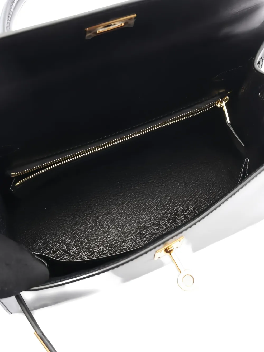 Pre-owned Hermes 2021 Kelly 25 Handbag In Black