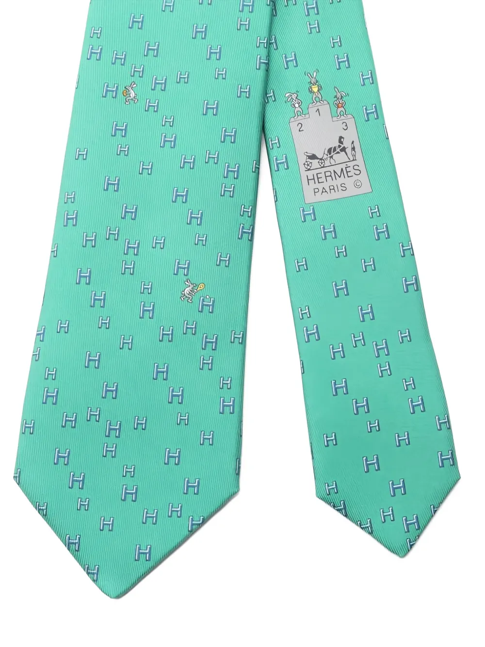 Hermès Pre-Owned corbata H Lapin 2020 | Image 2