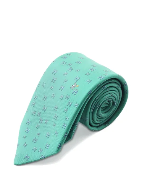 Hermès Pre-Owned 2020s H Lapin silk tie