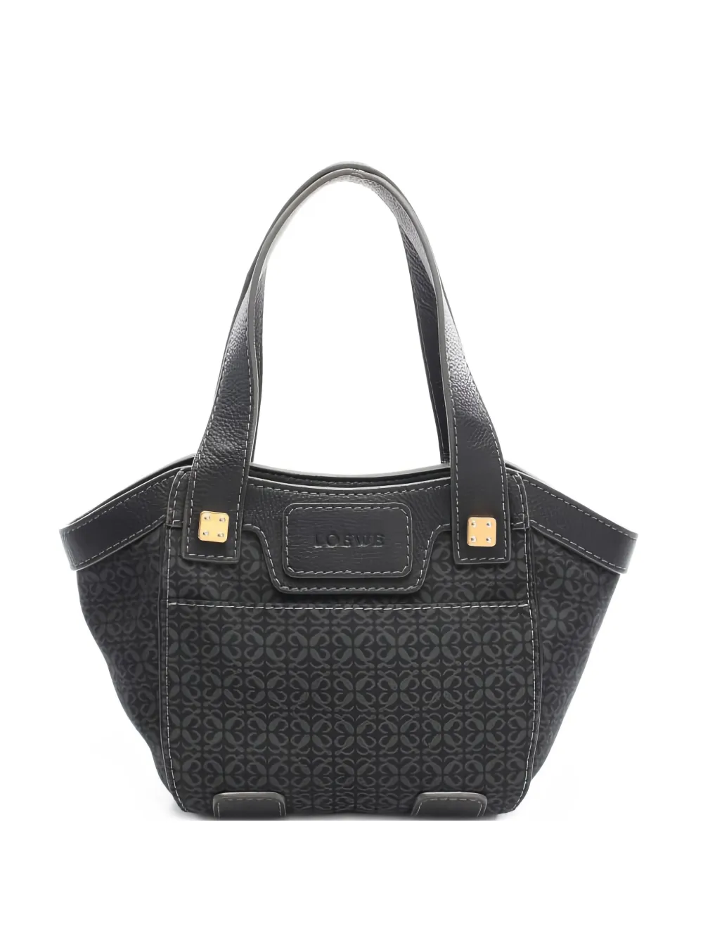 Loewe Pre-Owned 2000s Repeat Anagram handbag - ブラック Loewe Pre-Owned 2000s Repeat Anagram handbag - ブラック