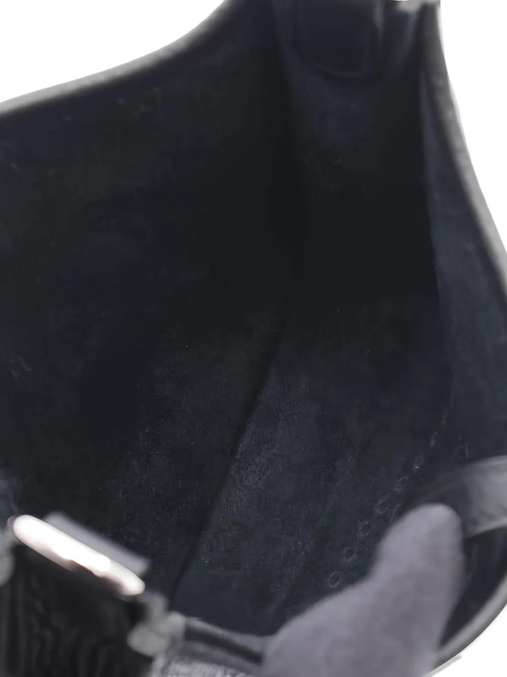 Pre-owned Hermes 2025 Evelyn Tpm Clemence-leather Shoulder Bag In Black