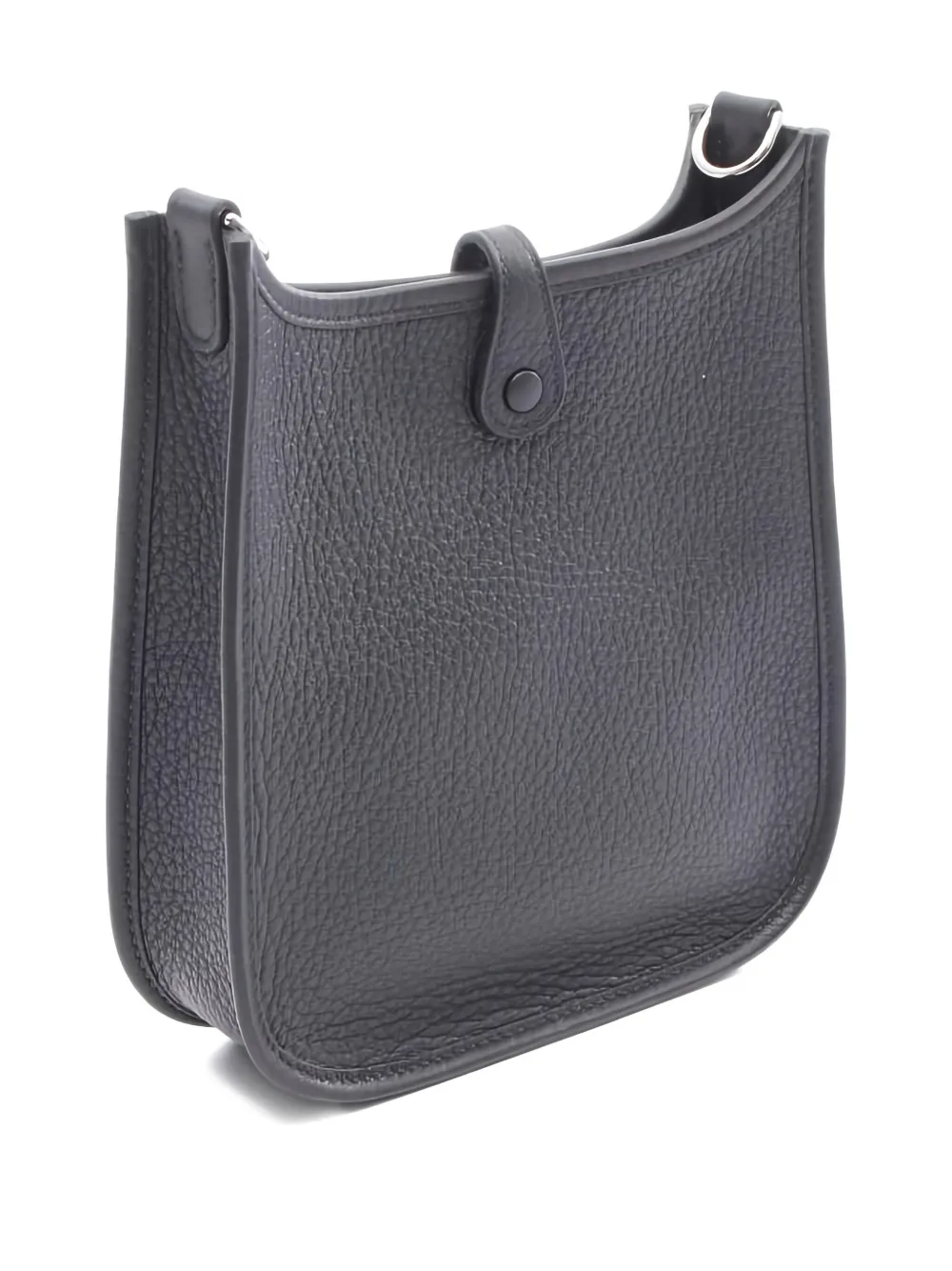 Pre-owned Hermes 2025 Evelyn Tpm Clemence-leather Shoulder Bag In Black