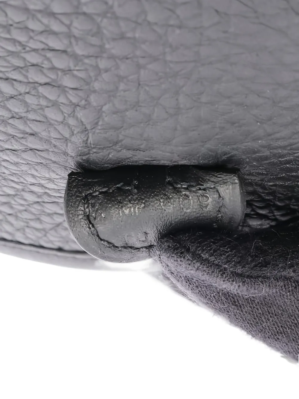 Pre-owned Hermes 2025 Evelyn Tpm Clemence-leather Shoulder Bag In Black