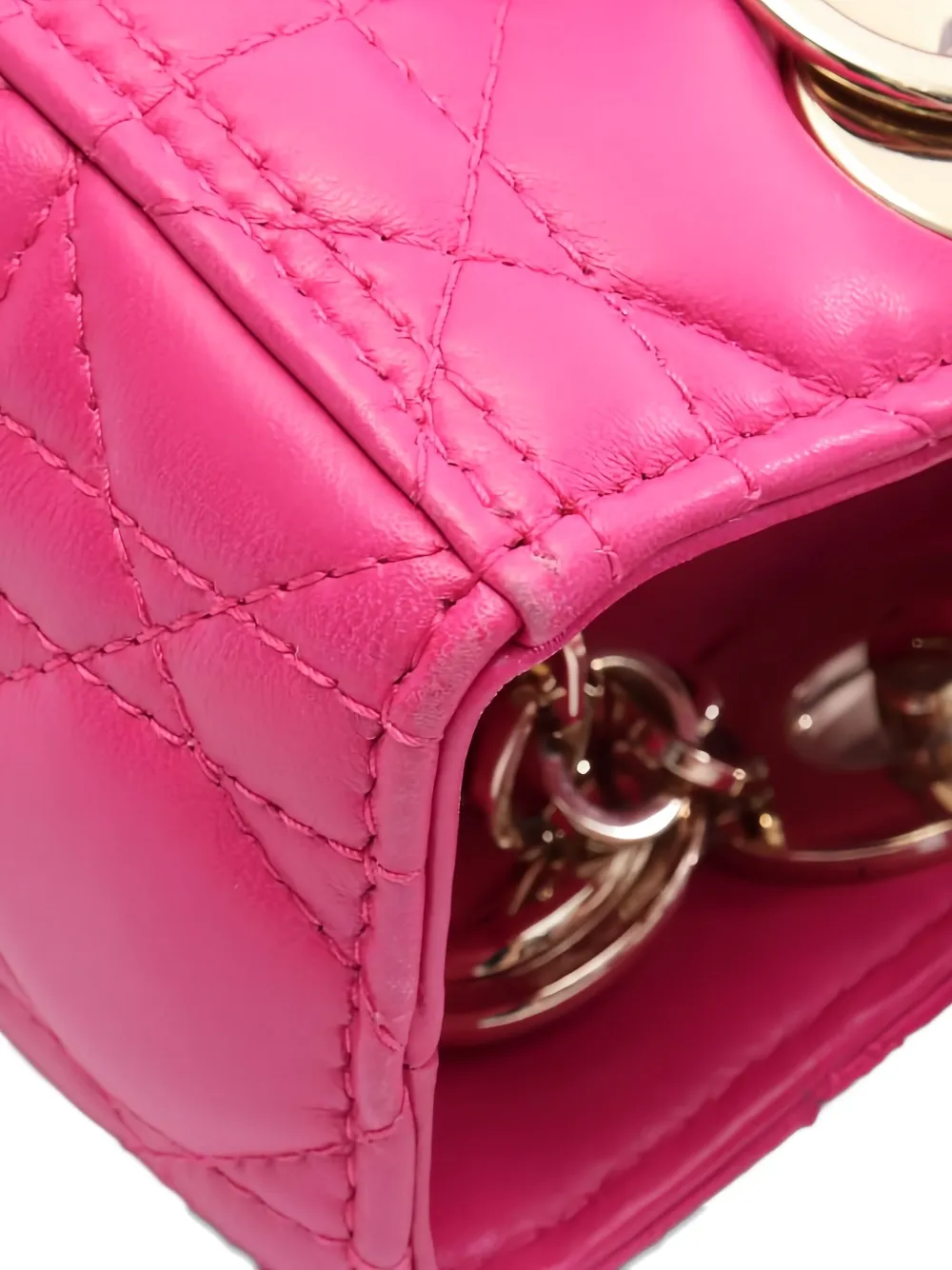 Pre-owned Dior 2010s Lady  Canage Handbag In Pink