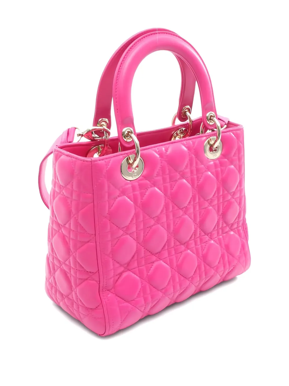 Pre-owned Dior 2010s Lady  Canage Handbag In Pink