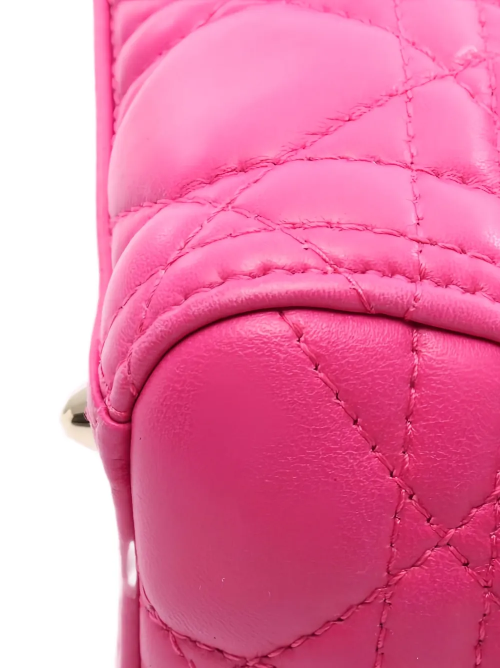 Pre-owned Dior 2010s Lady  Canage Handbag In Pink