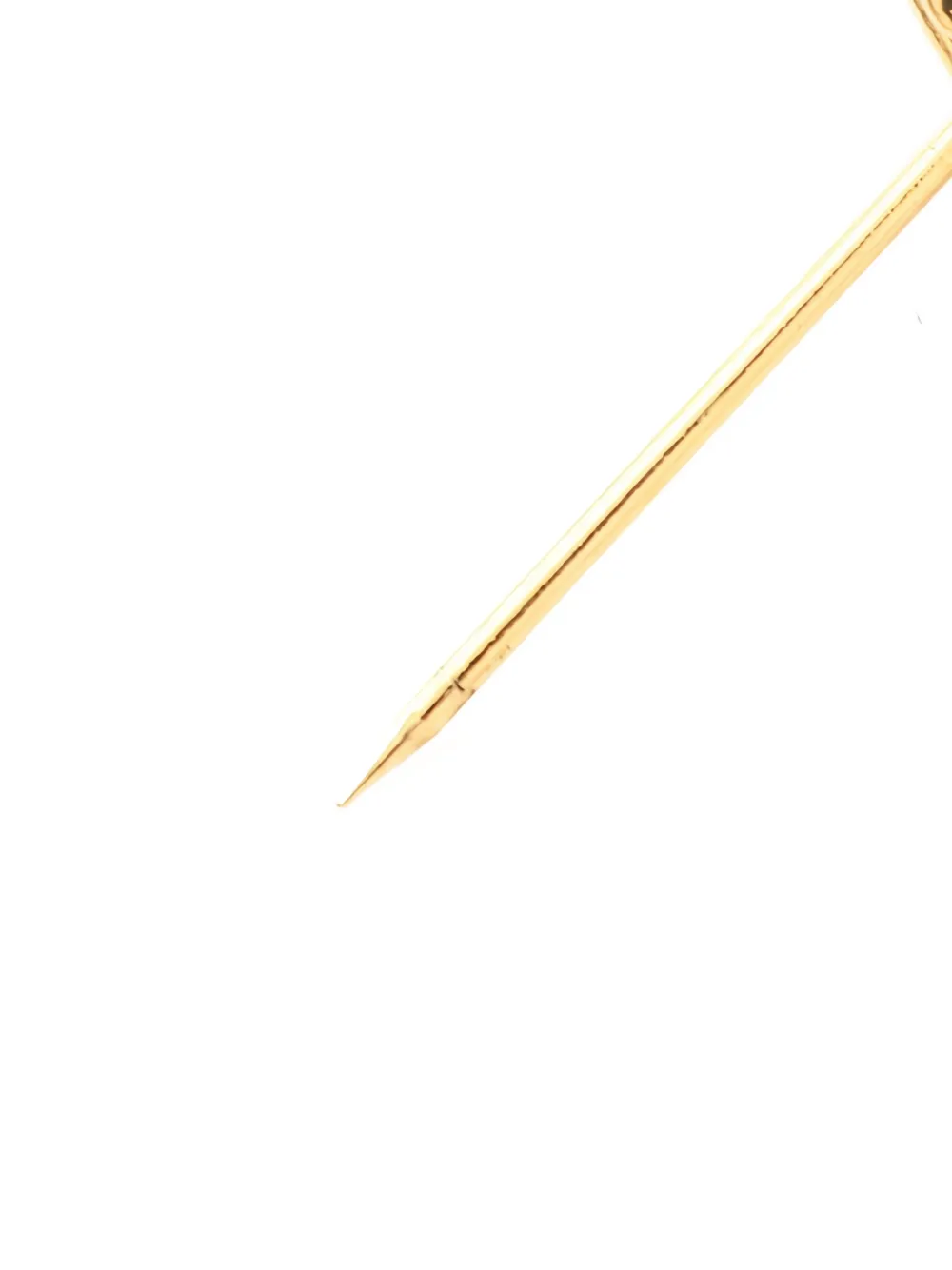 Pre-owned Chanel 1986-1988 Coco Mark Brooch In Gold