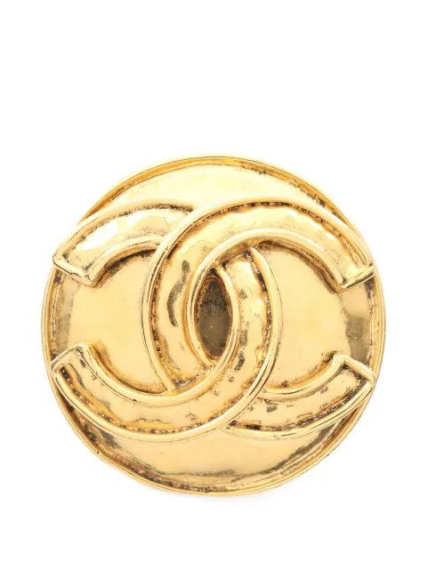 CHANEL Pre-Owned 1986-1988 Coco Mark brooch