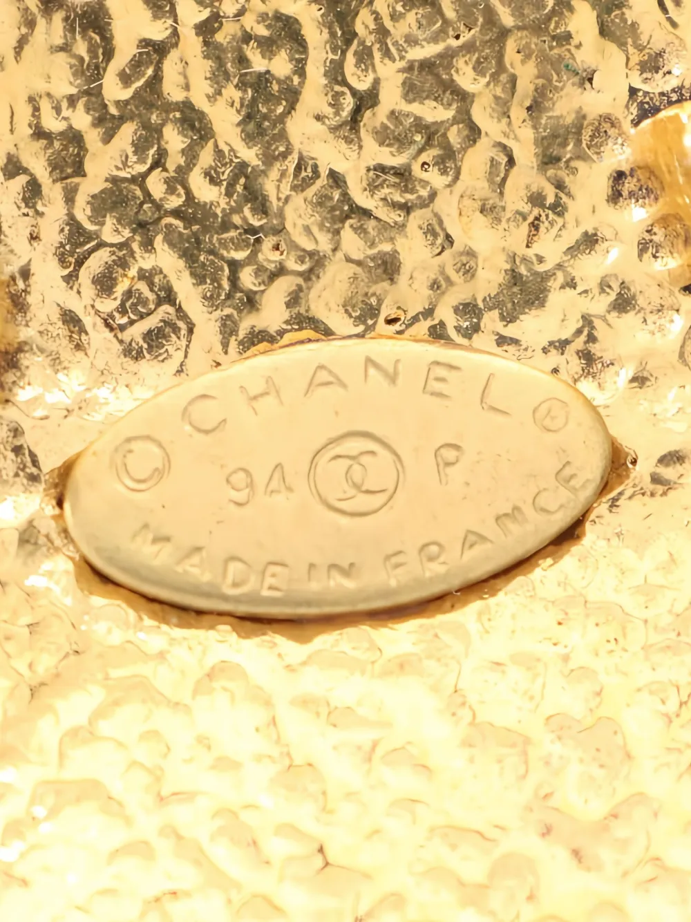 Pre-owned Chanel 1986-1988 Coco Mark Brooch In Gold