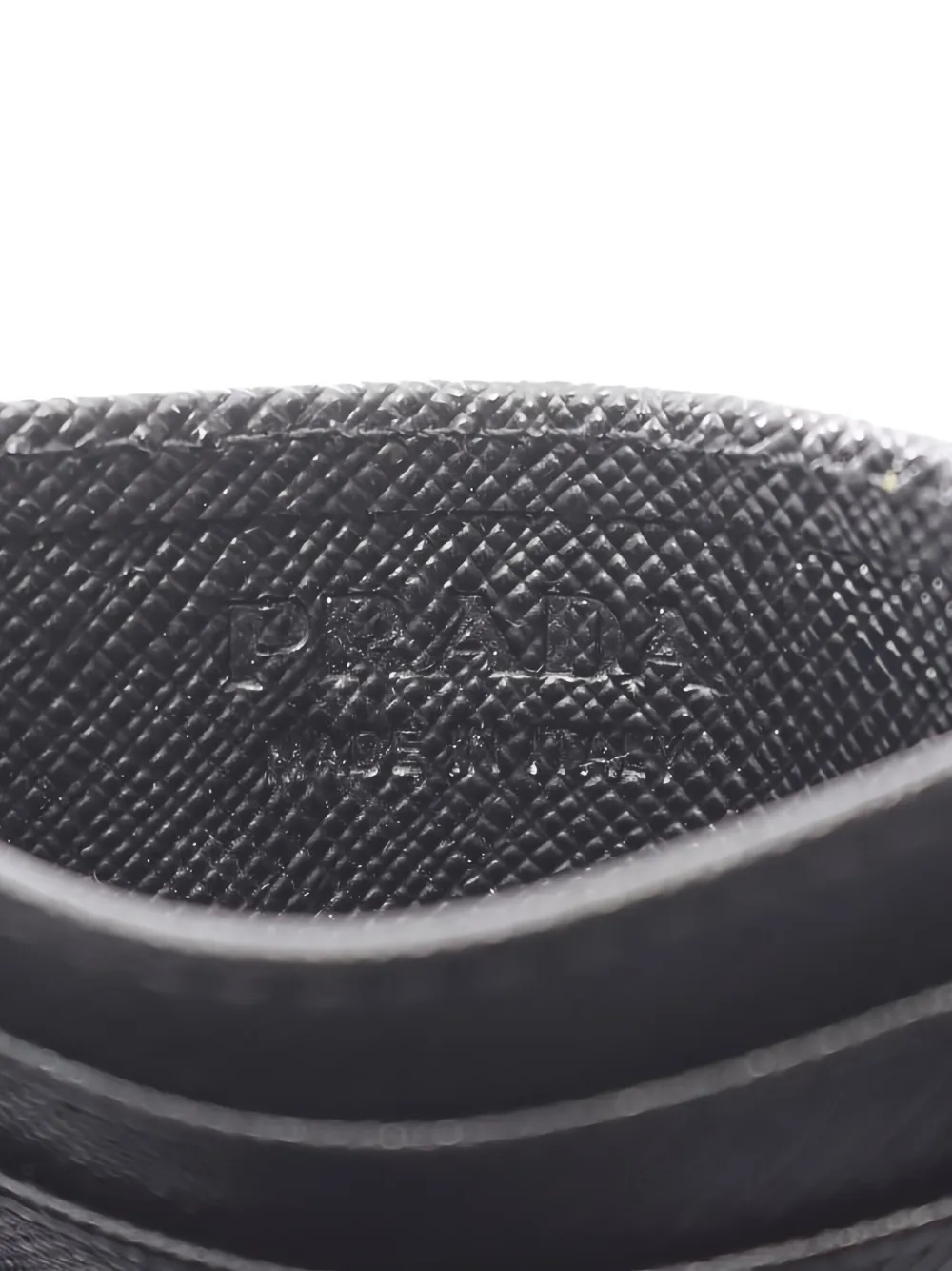 Pre-owned Prada 2020s Panelled Card Holder In Black